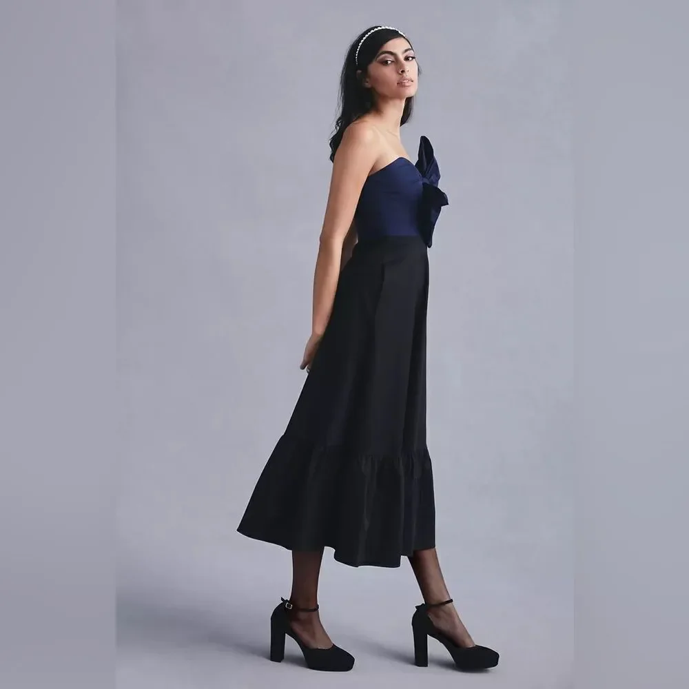 NWT ANTHROPOLOGIE HUTCH BOW TIE MAXI - Picture 3 of 4